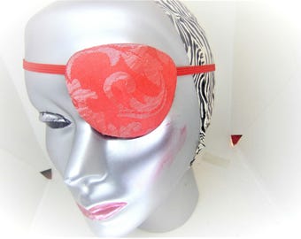 Woman&#39;s handmade eye patch, &quot;ELEGANT FLORAL&quot;/ Choose from  4 colors/ vision care/ vision aid/ cataract aid/health & beauty/ high fashion