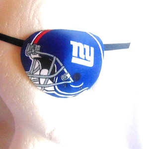 NY Giants Eye Patch: Handmade Cotton Unisex Design proSEOhq