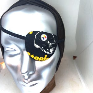 Handmade Pittsburgh Steelers Eye Patch: Unisex Fashion Eye Aid proSEOhq