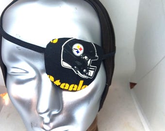 Handmade Pittsburgh Steelers Eye Patch: Unisex Fashion Eye Aid proSEOhq