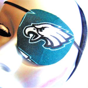 Handmade Philadelphia Eagles Eye Patch: Unisex Cotton Eye Protection; 2 STYLES proSEOhq