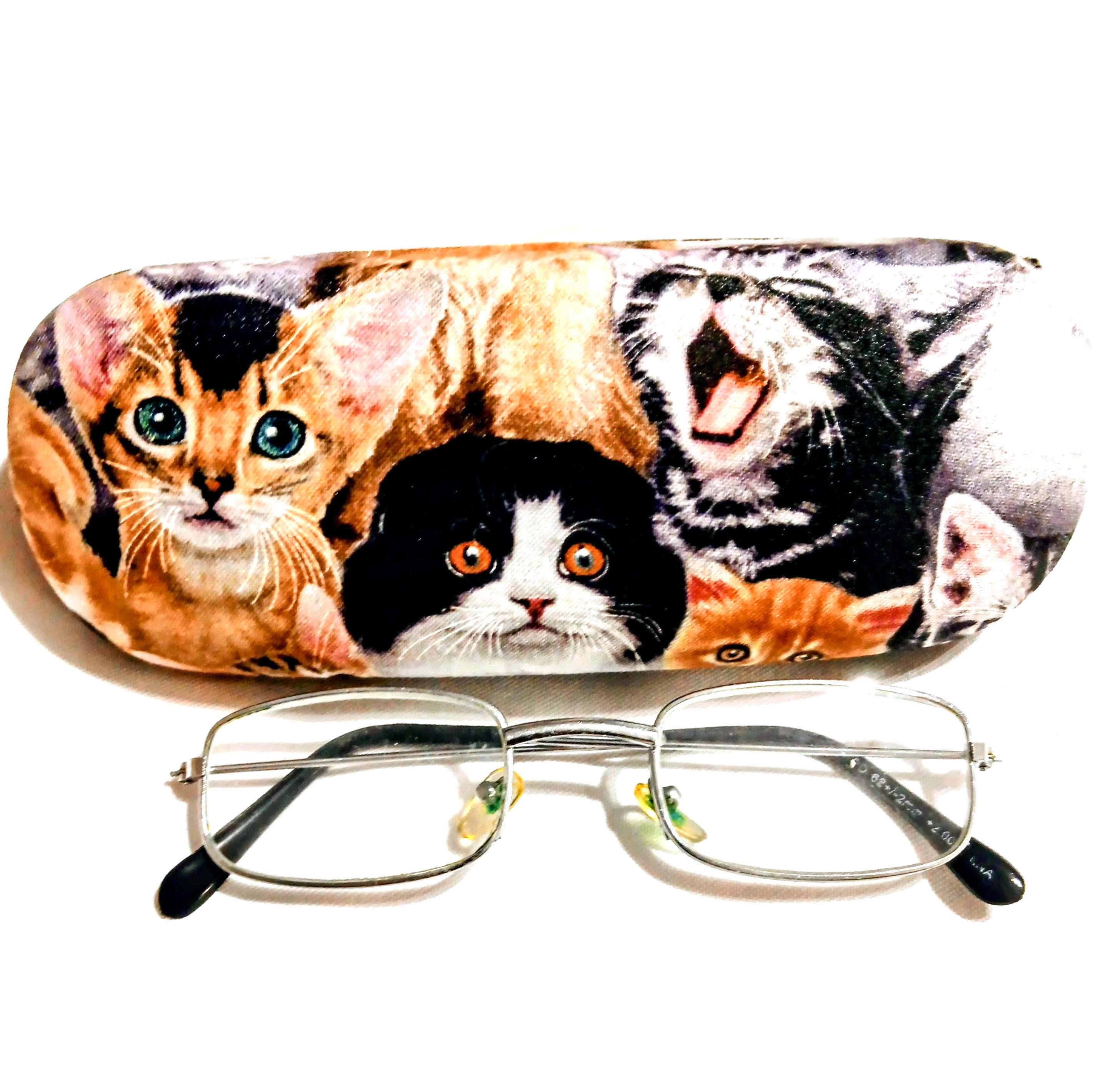 39 Best Eyeglasses Cases: Stylish and Protective Options for Your Eyewear 23 Hard Eyeglass Case: Cutesy Cats Print, Handmade Optical Accessory