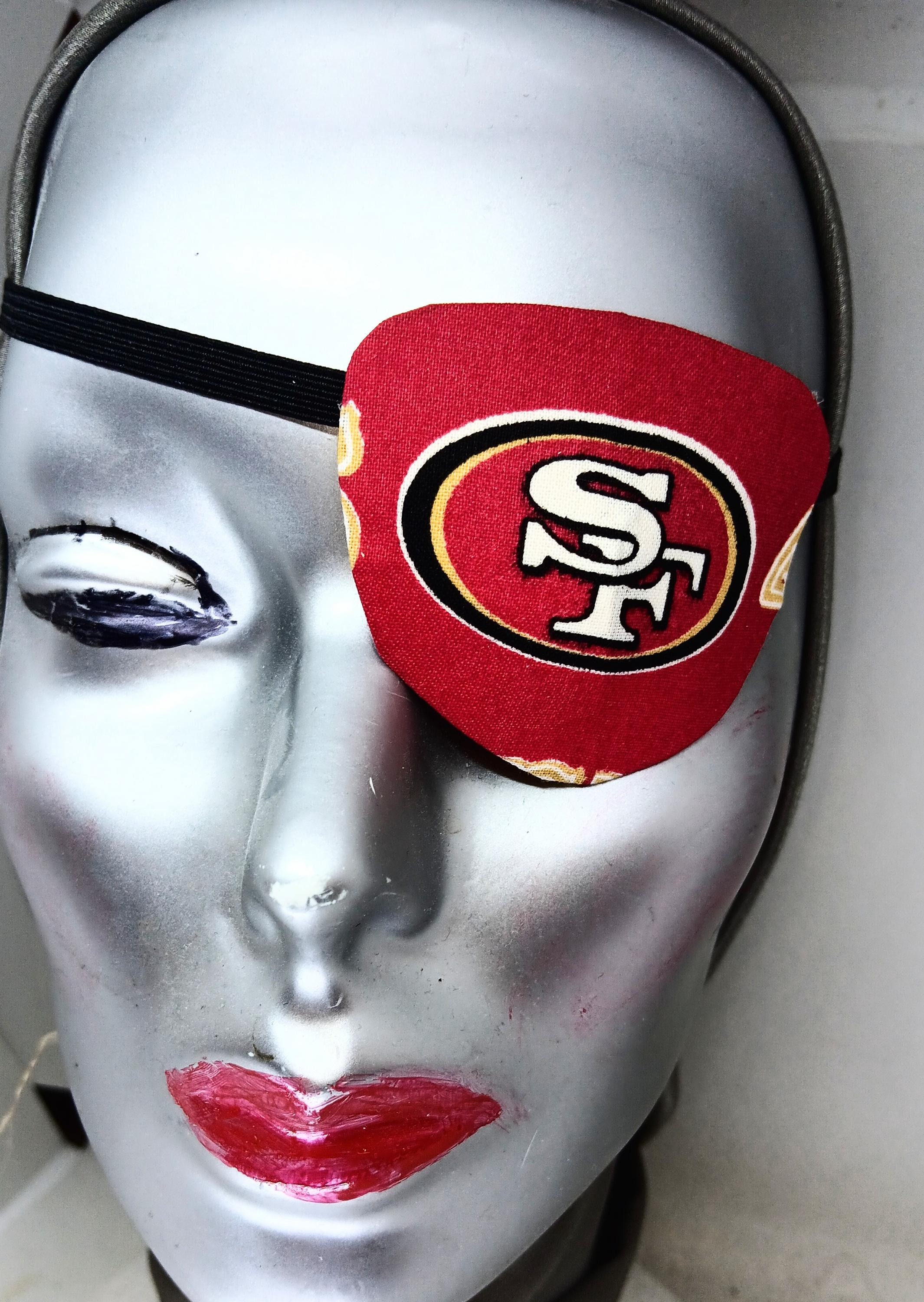 Handgemaakte ooglapje 49ers: uniseks gezichtshulpmiddel - Etsy België, image size:2130x3000