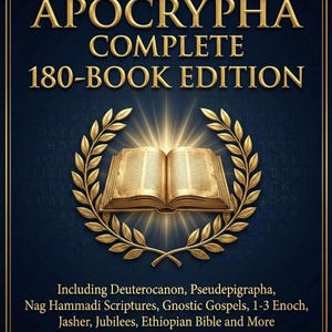 Colección completa de apócrifos: 180 libros deuterocanónicos, pseudoepígrafos, textos gnósticos, ilustrados, tapa dura.