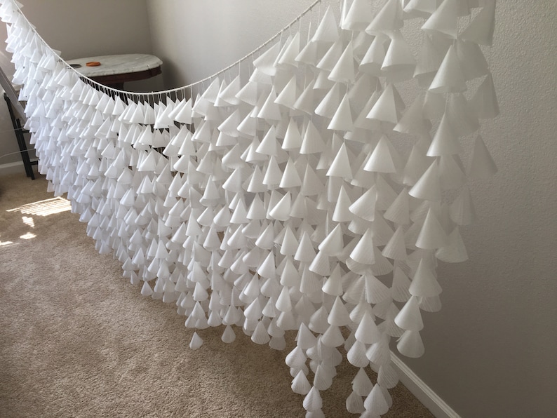 Paper Cone Wedding Backdrop/ Wedding Curtain/ Instant Digital Etsy France