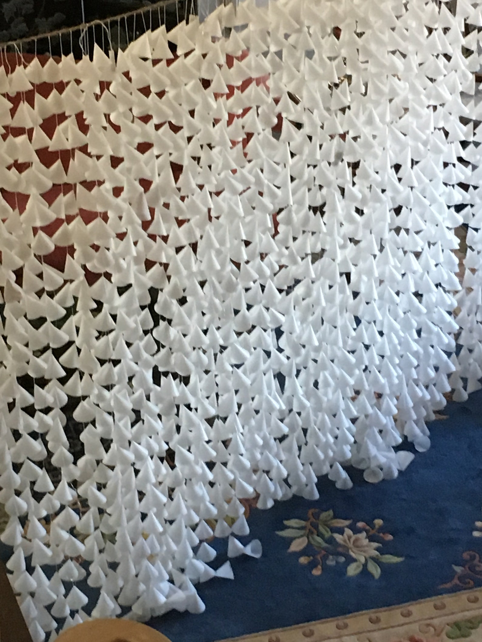 Paper Cone Wedding Backdrop/ Wedding Curtain/ Instant Digital Download Instructions/printable