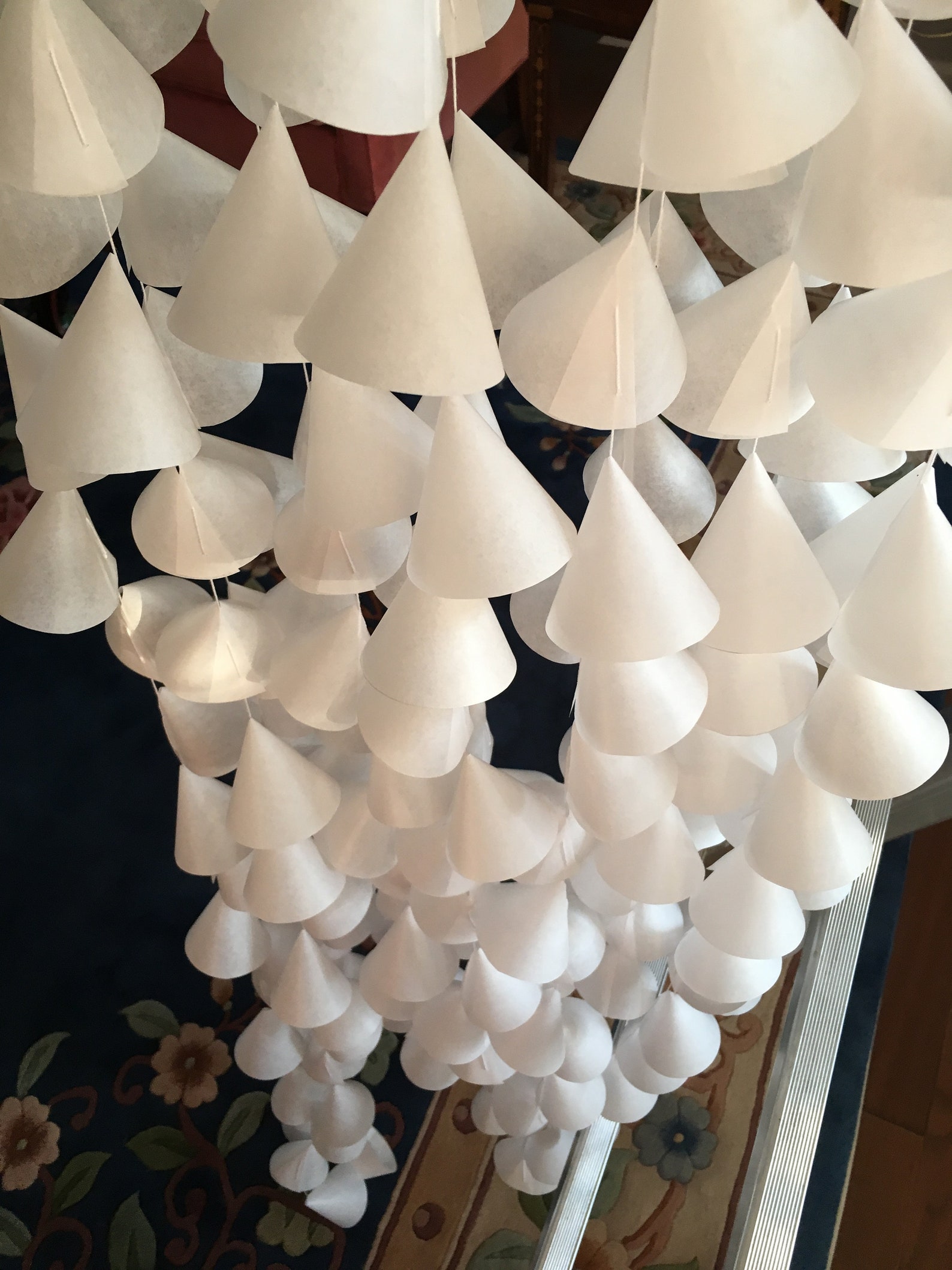 Paper Cone Wedding Backdrop/ Wedding Curtain/ Instant Digital Download Instructions/printable