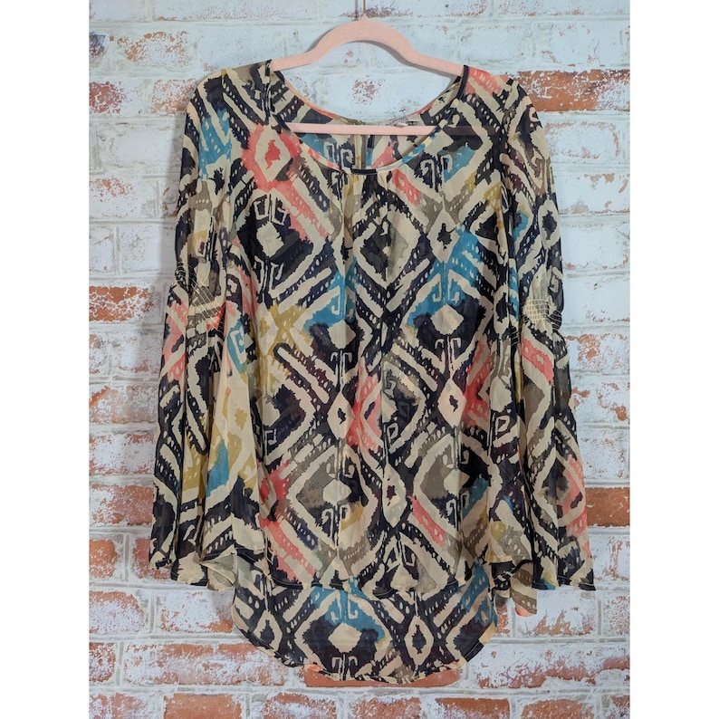 Anthropologie Blu Pepper Vintage Blouse Womens Small image 1