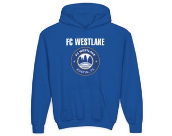 FC Westlake Youth Soccer Hoodie | Kids Soccer Club Sweatshirt | Austin TX Team Hoodie Navy Black