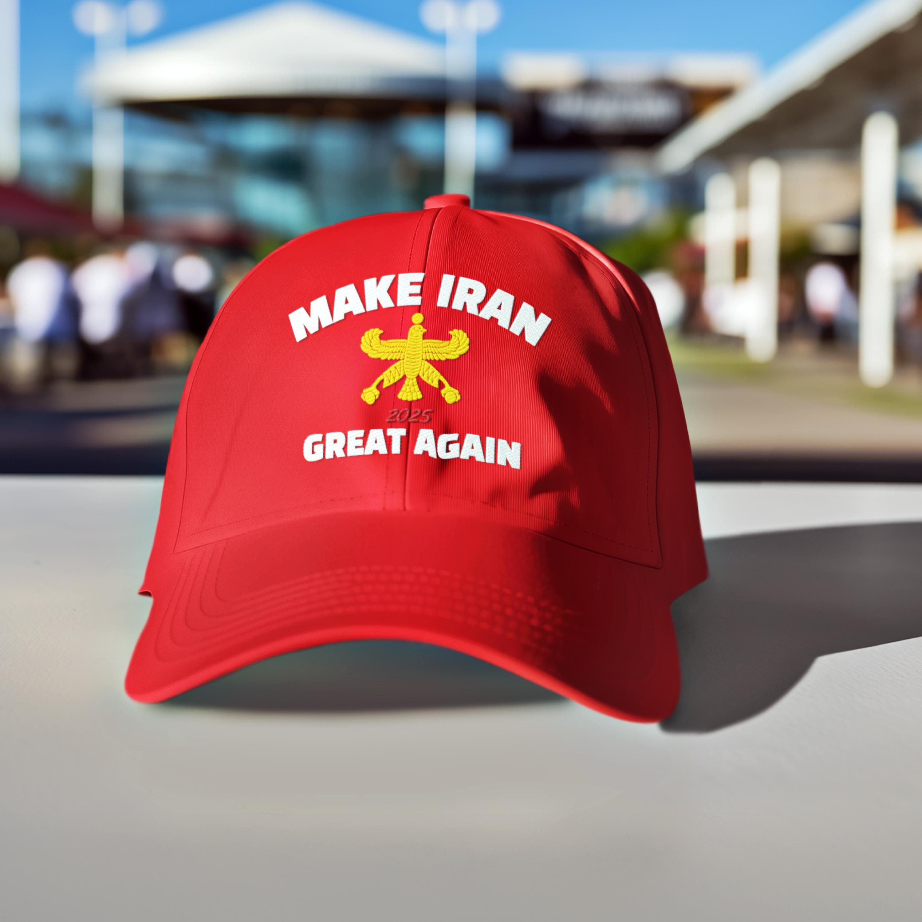 Casquette Baseball "Make Iran Great Again" - Unisexe, Réglable, Polyester | Accessoire Mode Et Déclaration