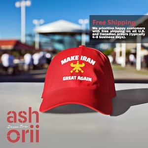 Gorra clásica &quot;Hagamos a Irán grande otra vez&quot; / Diseño MIGA / Sombrero de herencia persa, regalo iraní único, MAGA