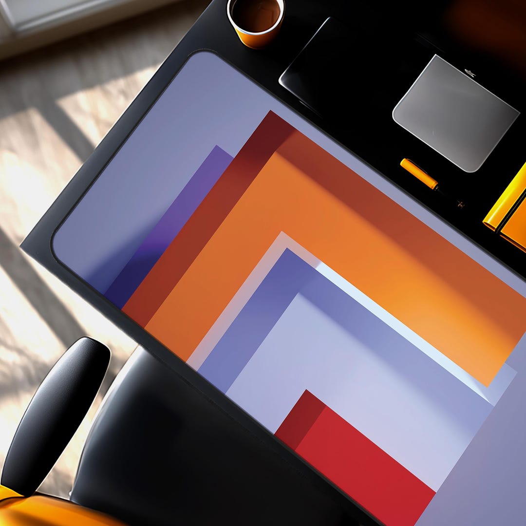 Home Office Desk Mat Geometric Block Modern Desktop XL Mouse Pad - Etsy
