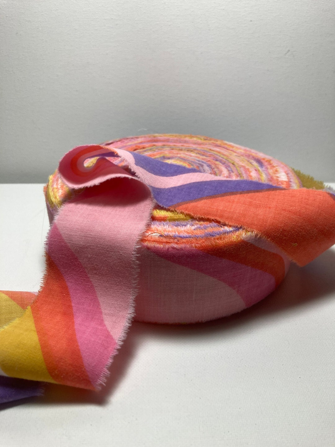 87 Yards Atomic 60s Colors 2 Rag Rug Fabric Strips Toothbrush Rug