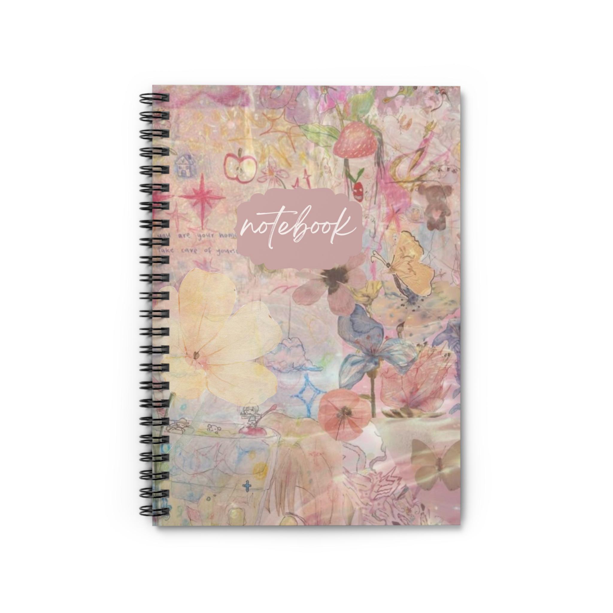 Pastel Floral Collage Spiral Notebook | Ruled Journal - Etsy