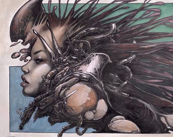 Germinal — Mijmeringen series — original mixed media artwork