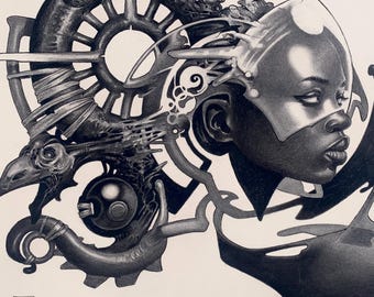 Directionele rimpelingen — Mijmeringen-serie — originele tekening