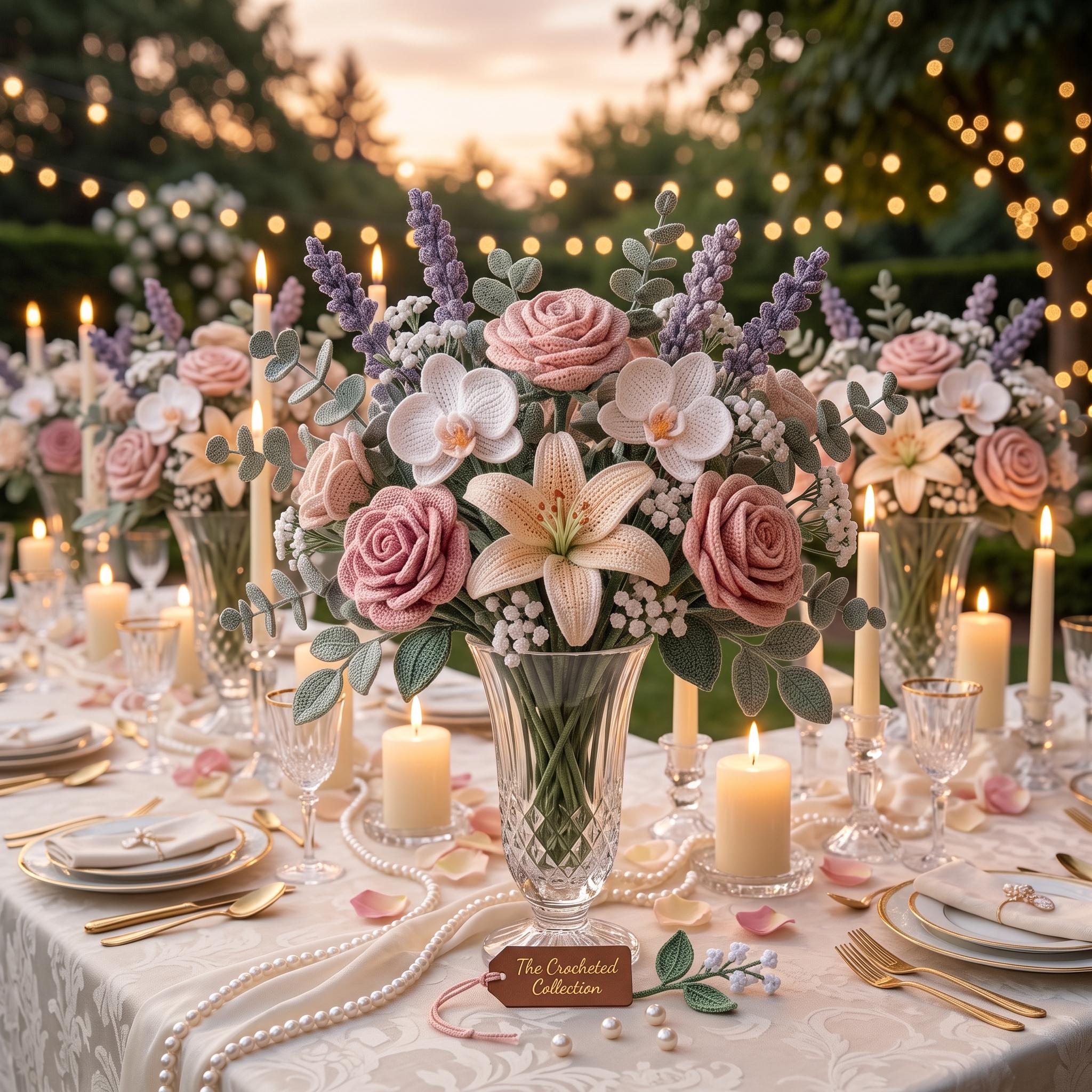 Wedding Flower Crochet Pattern PDF