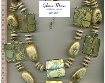 Halskette XL Statement, Halskette aus Naturmaterialien, Boho Halskette, chunky funky big necklace, handgemachter Unikatschmuck,  2221-2236