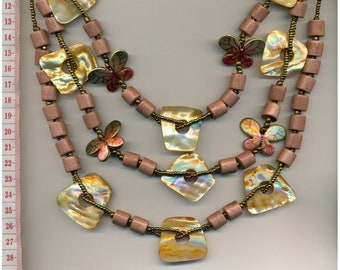 Collier, collier de déclaration XL, bijoux de déclaration funky, collier coloré, collier trapu, grand collier, unique fait à la main / 22-2354