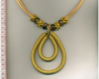 Halskette XL Statement, Halskette aus Naturmaterialien, Boho Halskette, chunky funky big necklace, handgemachter Unikatschmuck,  2221-2251