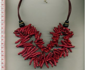 Halskette, XL Statement Halskette, funky Statement Schmuck, bunte Halskette, chunky necklace, big necklace, handgemachtes Unikat / 22-1840