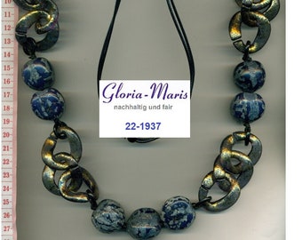 Halskette, XL Statement Halskette, funky Statement Schmuck, bunte Halskette, chunky necklace, big necklace, handgemachtes Unikat / 22-1937