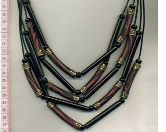 Collier, collier de déclaration XL, bijoux de déclaration funky, collier coloré, collier trapu, grand collier, unique fait à la main / 22-1846