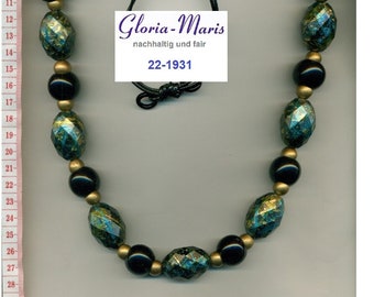 Halskette, XL Statement Halskette, funky Statement Schmuck, bunte Halskette, chunky necklace, big necklace, handgemachtes Unikat / 22-1931