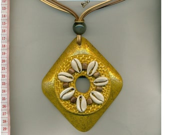 Collier, collier de déclaration XL, bijoux de déclaration funky, collier coloré, collier trapu, grand collier, unique fait à la main / 22-2333