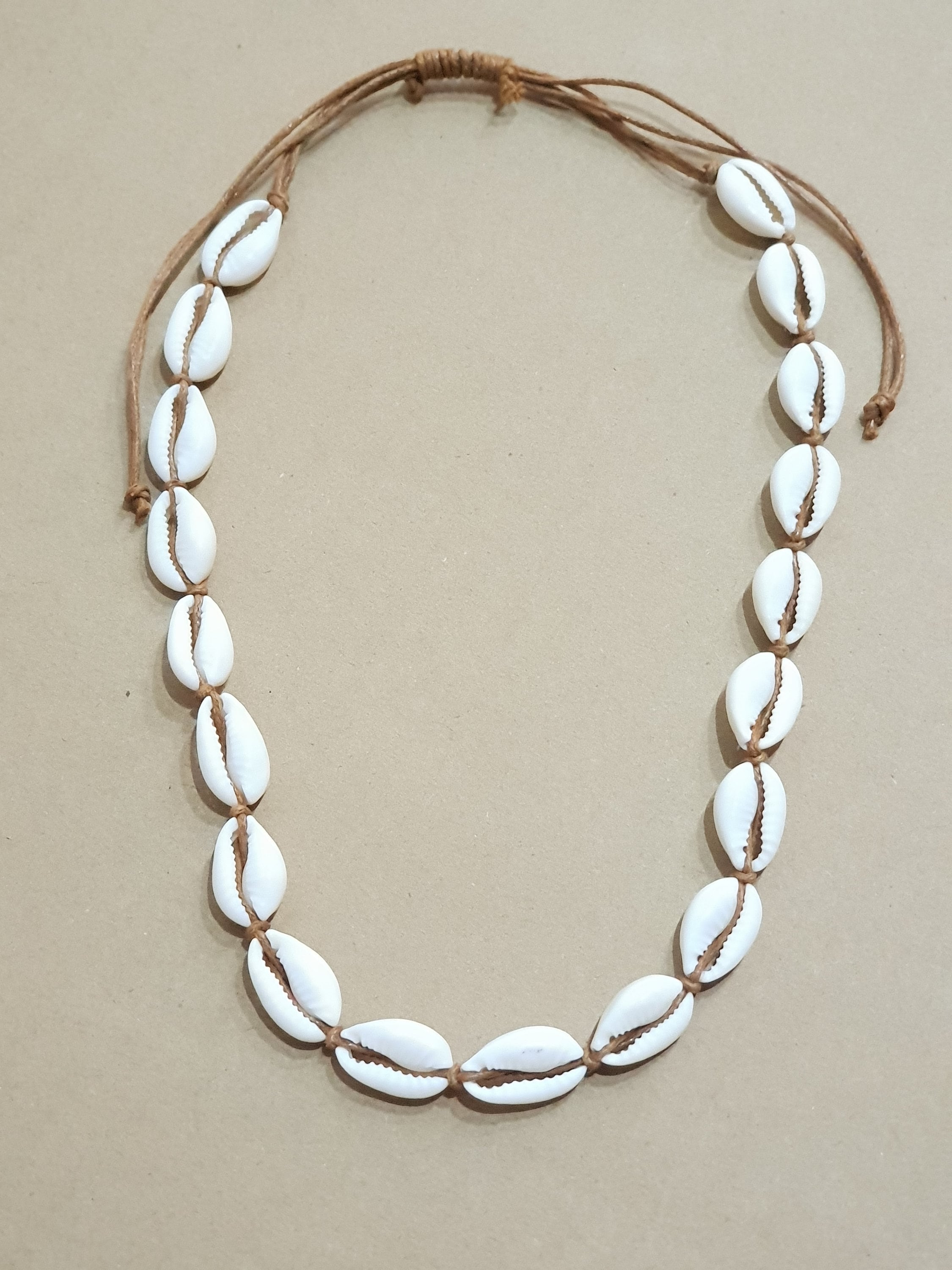 Shell Necklace, Surfer Necklace / OBX Necklace With Cowrie Shells 