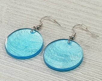 Earrings with real shells  30mm