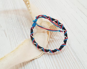 Surfer Macrame Beach Bracelet Coton, Boho Beachwear, Mode OBX, Bijoux Surfeur, Bracelet d’amitié, Bijoux Festival BG3115