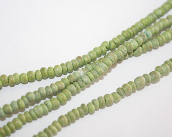 2-3mm Coconutshell Pucalet Rondelle 38cm strand, hole approx. 0.5mm, natural coconut beads, natural beads bio coco beads