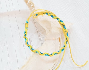 Surfer Macrame Beach Bracelet Cotton, Boho Beachwear, OBX Fashion, Surfer Jewelry, Friendship Bracelet, Festival Jewelry BG3121