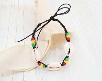 Bracelet de plage Surfer Macrame Shell, Boho Beachwear, Mode OBX, Bijoux Surfer, Bracelet d’amitié, Bijoux Festival BG3140