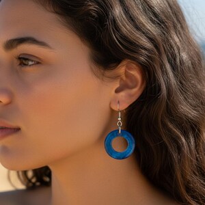 Pendientes con conchas reales  30mm