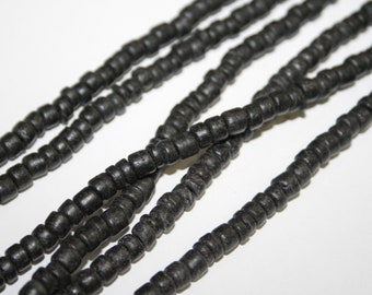 2-3mm Coconutshell Pucalet Rondelle 38cm strand, hole approx. 0.5mm, natural coconut beads, natural beads bio coco beads