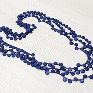 Necklace 90cm / wood chunky necklace, statement necklace, big funky statement jewelry, big multi color necklace