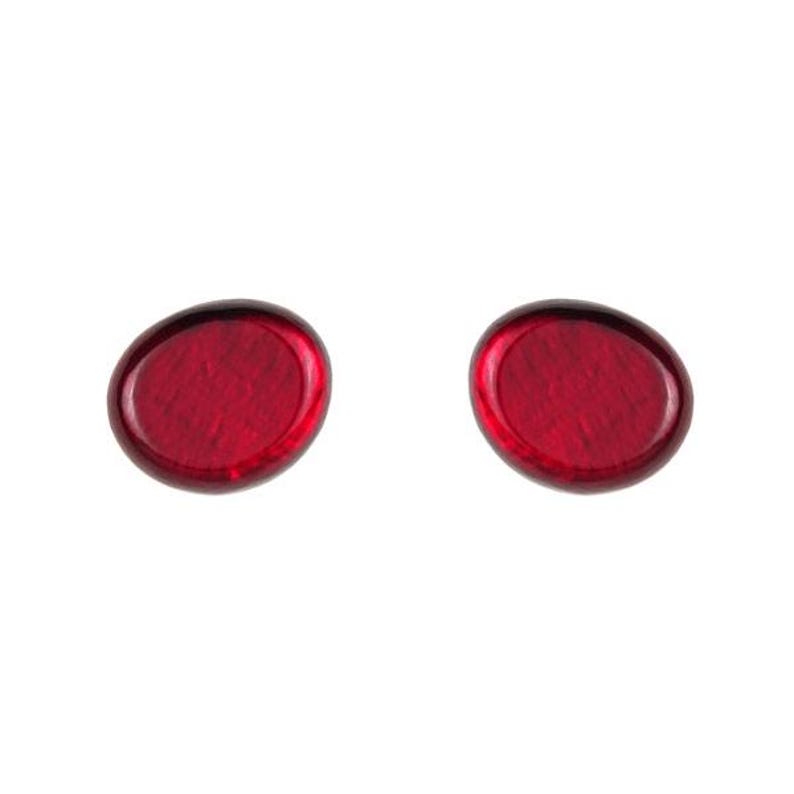 Handcrafted Capiz shell stud earrings in small 12mm size