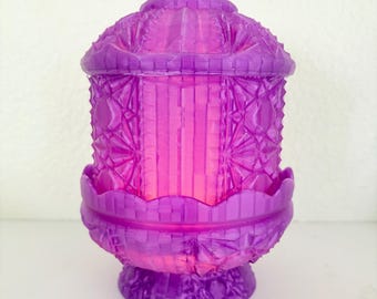 Translucent Fairy Lamp 3D Printed Vintage Glass Style Art Deco Decor Multiple Colors