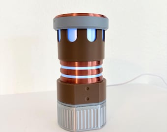 Lámpara ARC Raiders Arc Motion Core: Lámpara de reactor de ciencia ficción impresa en 3D, decoración para videojuegos