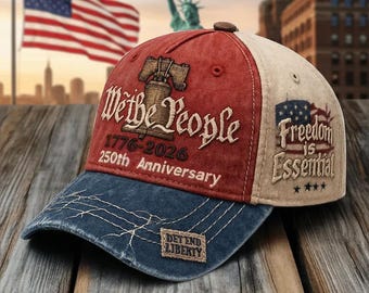 Vi Folket – USA:s 250-årsjubileumshattar – Mästerligt broderade