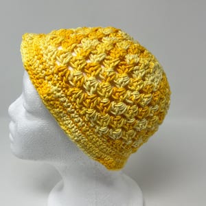 Toddler Crocheted Bucket Hat, Sunflower Yellow