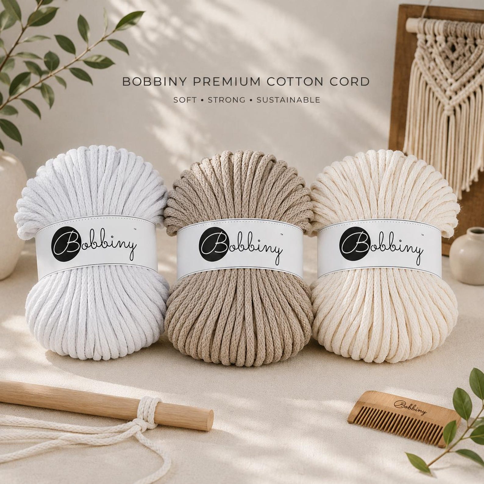 Bobbiny 5mm Cotton Cord Kit