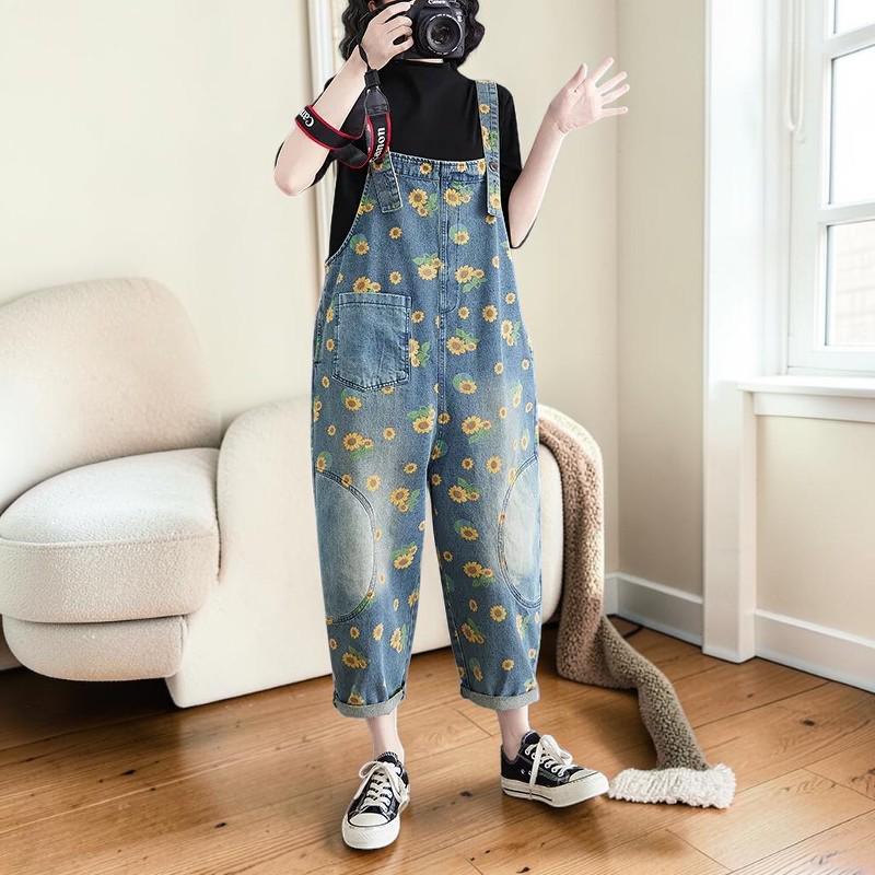 Ruffle Denim Jumpsuit Women - Etsy