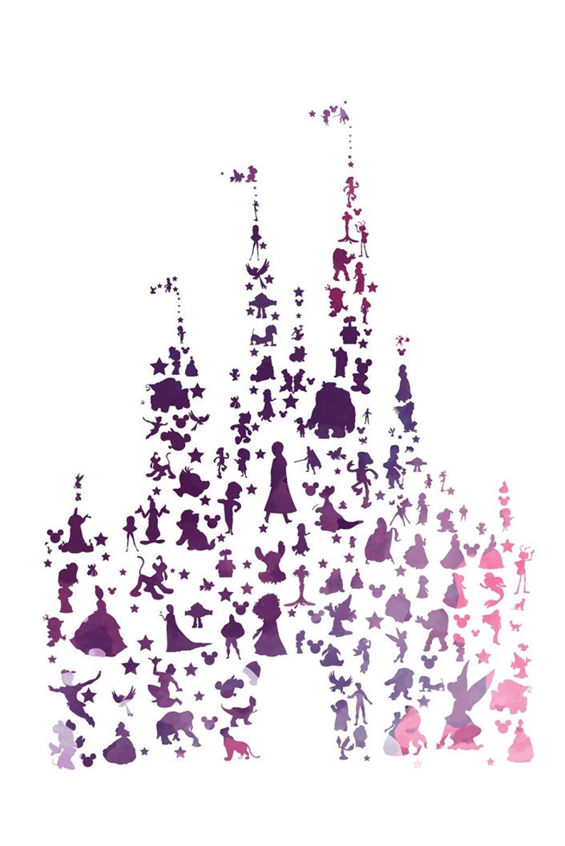 Download New disney character castle.. watercolor.. elsa and anna ...
