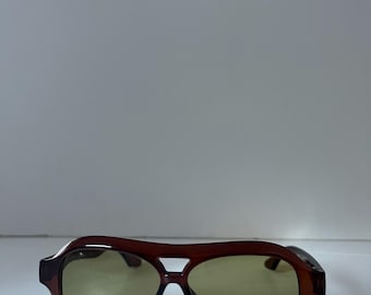 Retro  frame double bridge sunglasses Vintage Shades