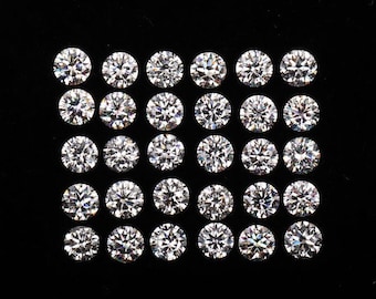 1.5mm to 4mm,Lab Ground Round Brilliant Cut Diamonds, VS-VVS, D-E-F Color,