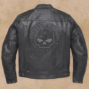 Harley Davidson Skull Jacket - Etsy