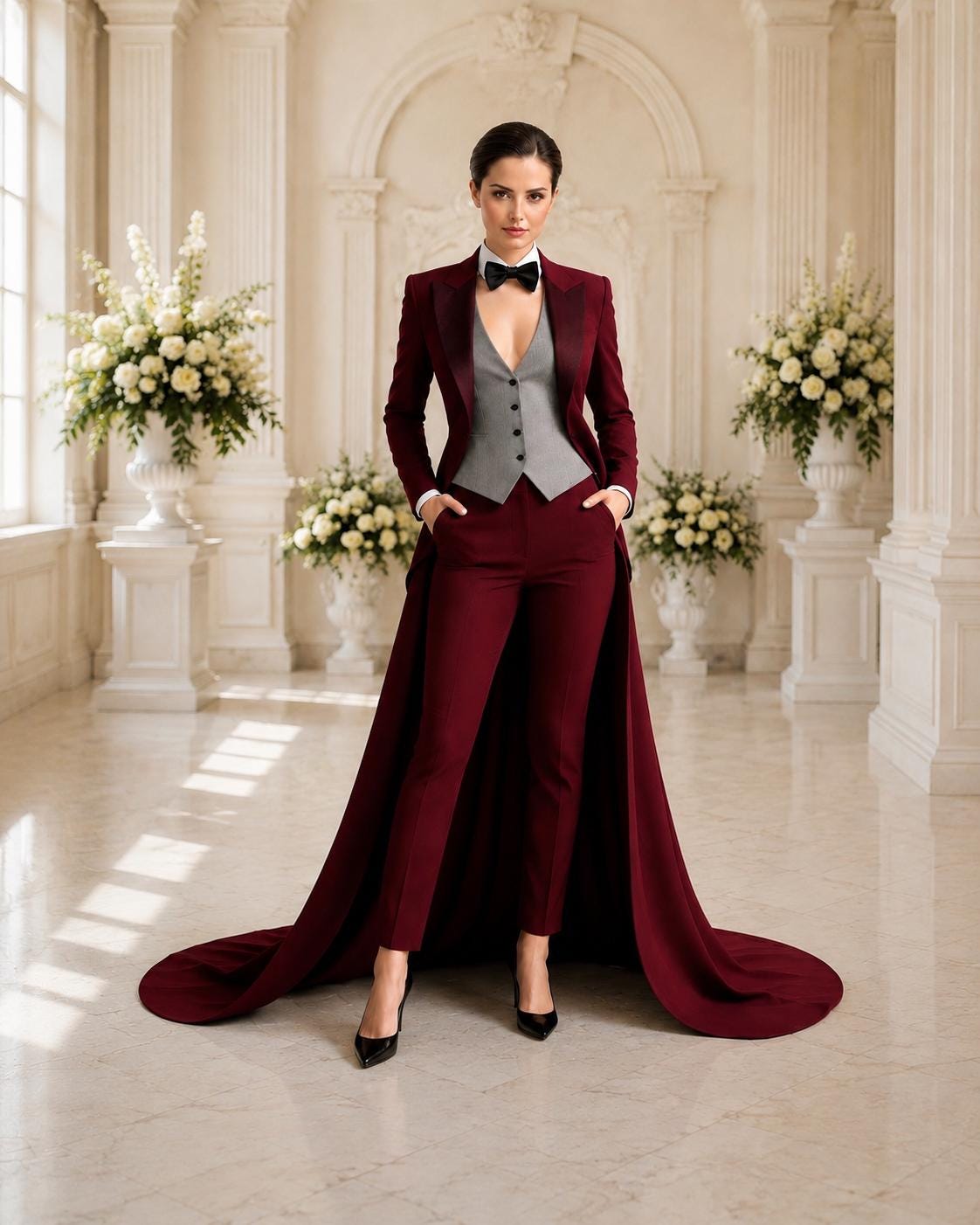 formal tuxedo dress for women Womens Evening Gown Letter